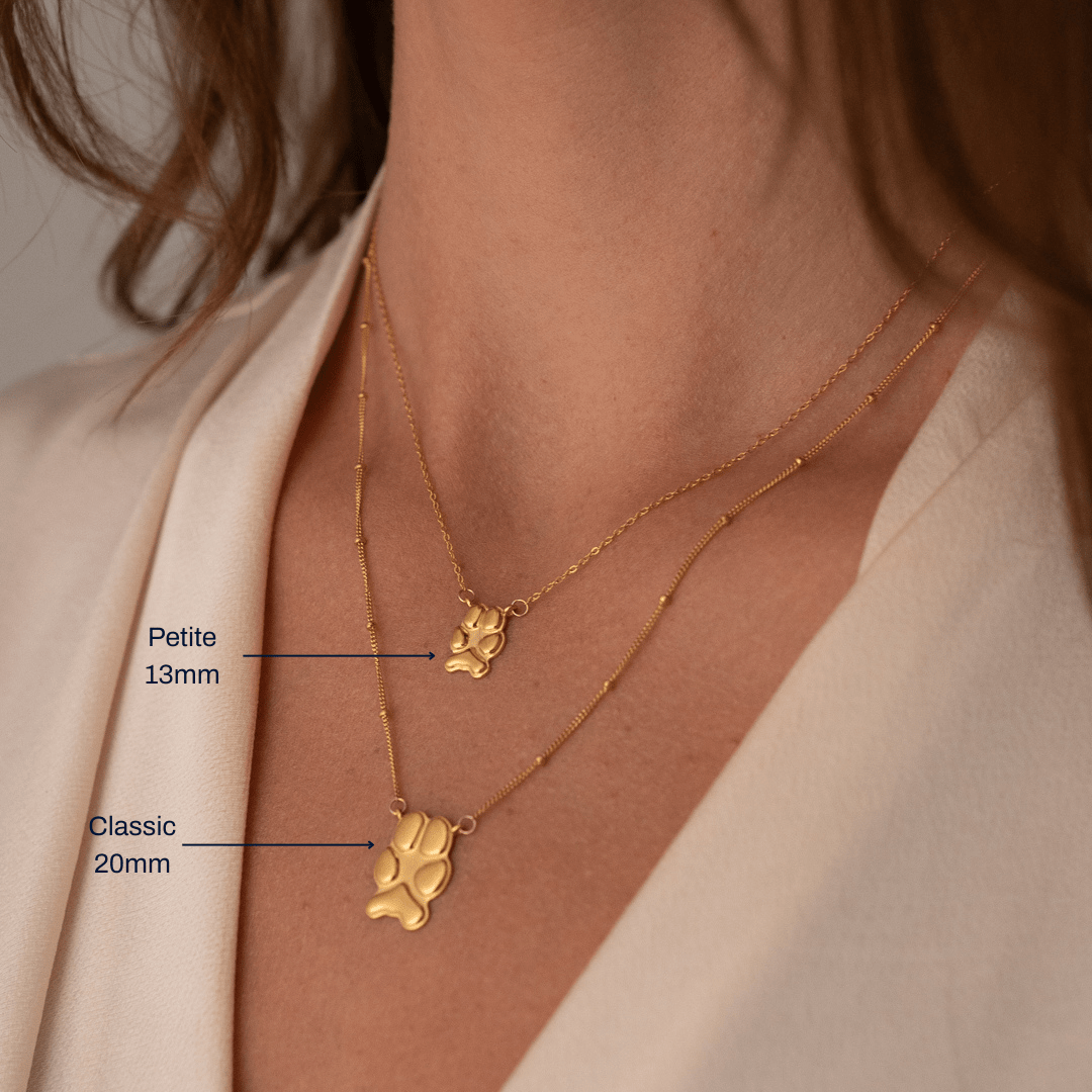 Gold Petite Paw Necklace