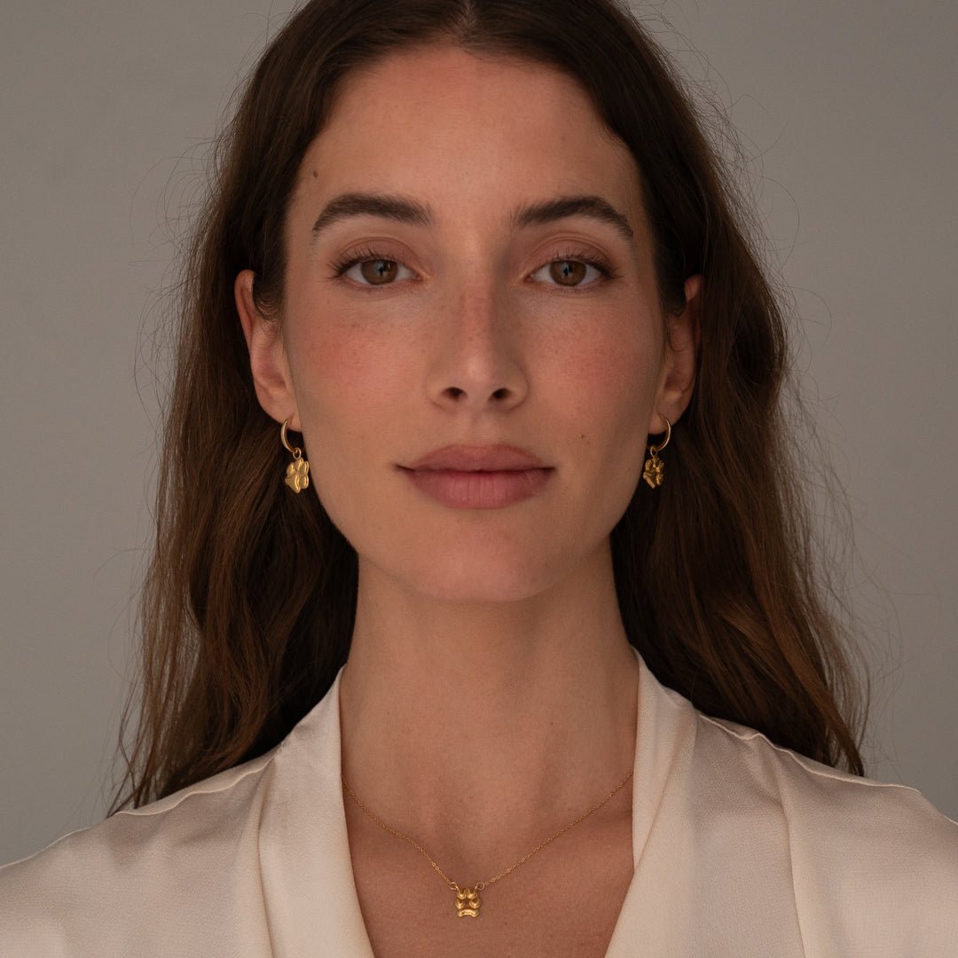 Gold Petite Paw Necklace