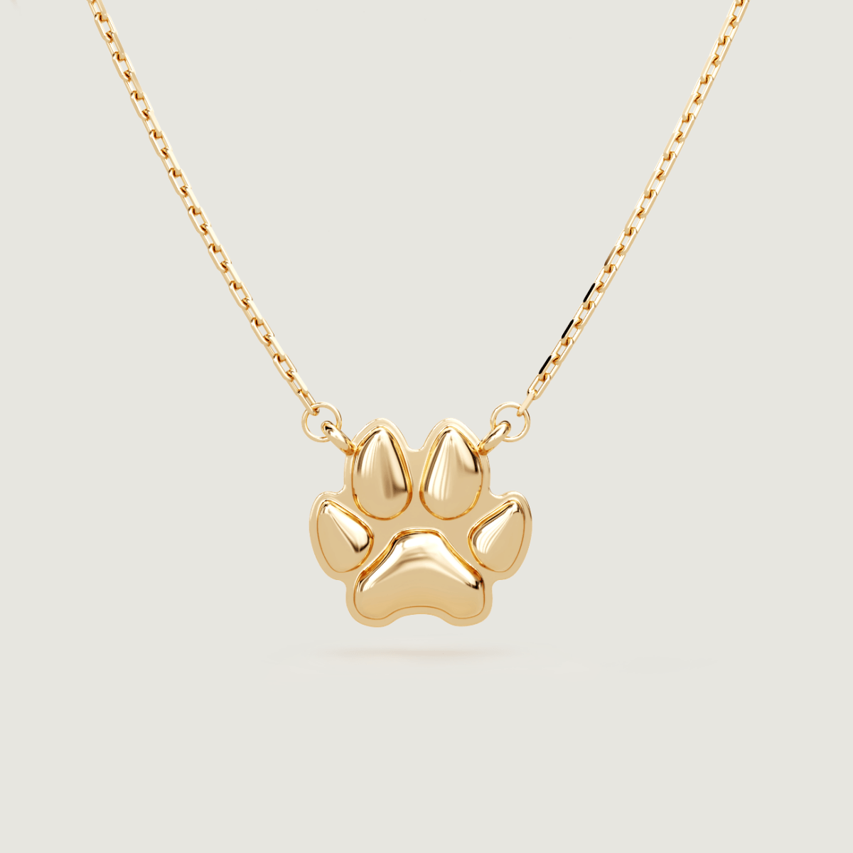 Gold Petite Paw Necklace
