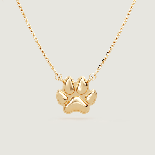 Gold Petite Paw Necklace