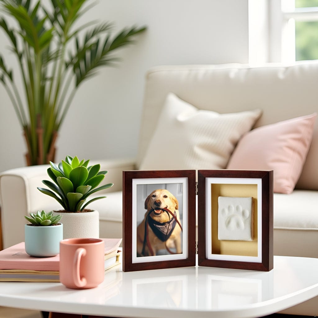 Pawprints Keepsake Photo Frame & Clay Impression Kit
