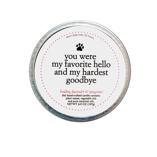 Hardest Goodbye Candle (Pet Loss)